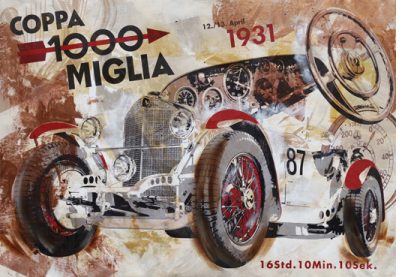 Rudolf Caracciola Mille Miglia 1931 Mercedes SSKL