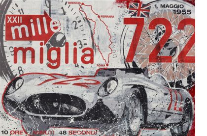 Stirling Moss Mille Miglia 1955 Mercedes
