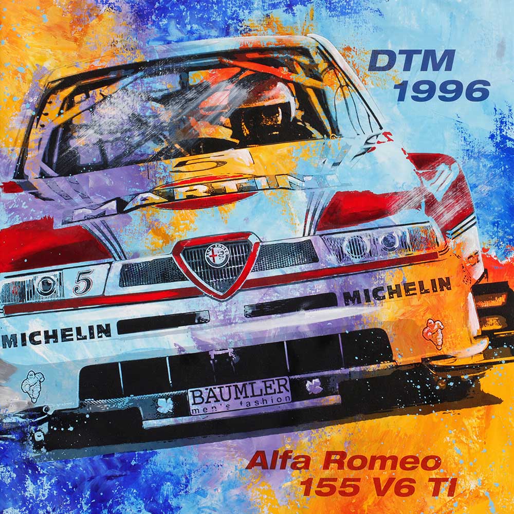 Automotive Art Bernd Luz Alfa Romeo DTM 1996 PopArt