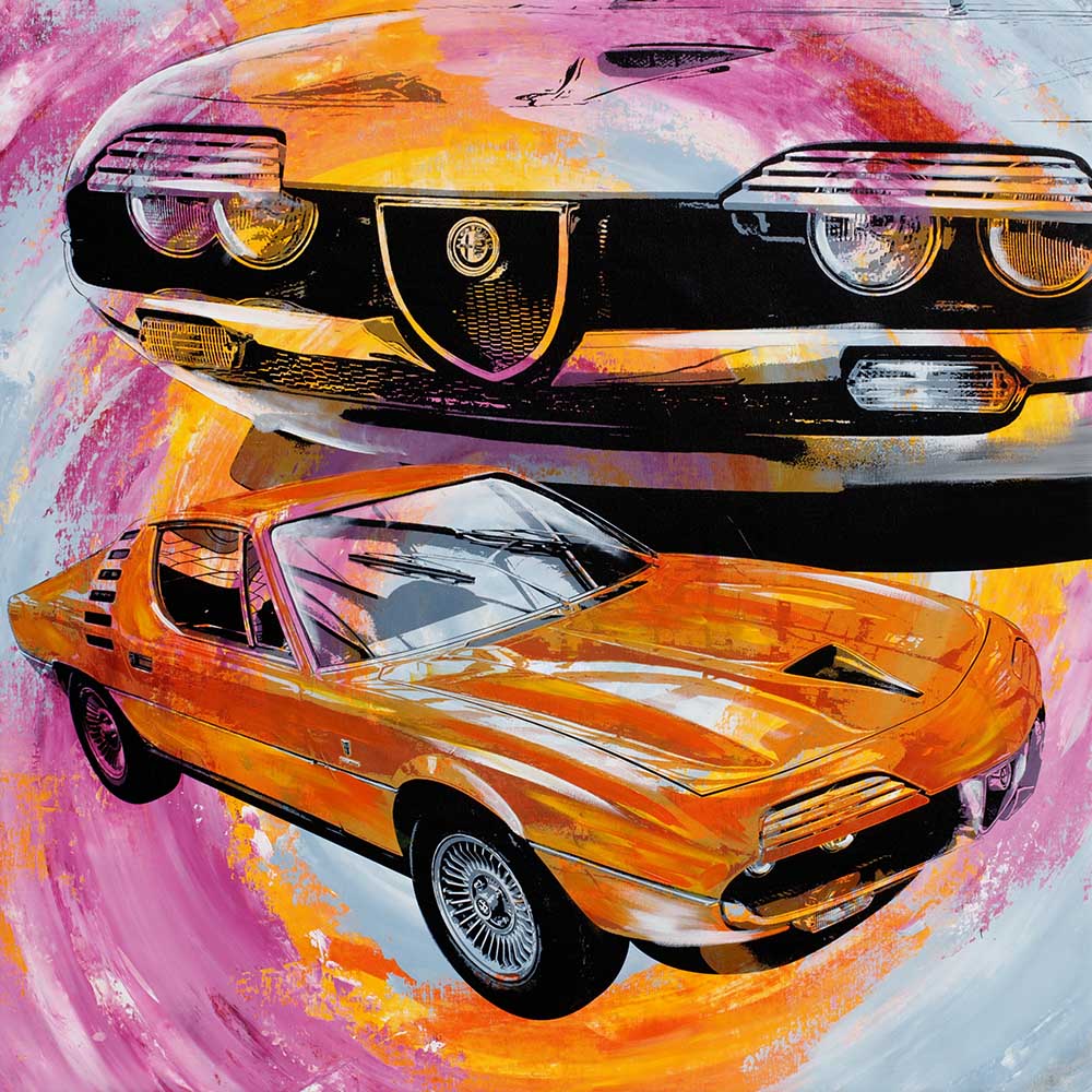Automive Art Bernd Luz Alfa Romeo Montreal PopArt
