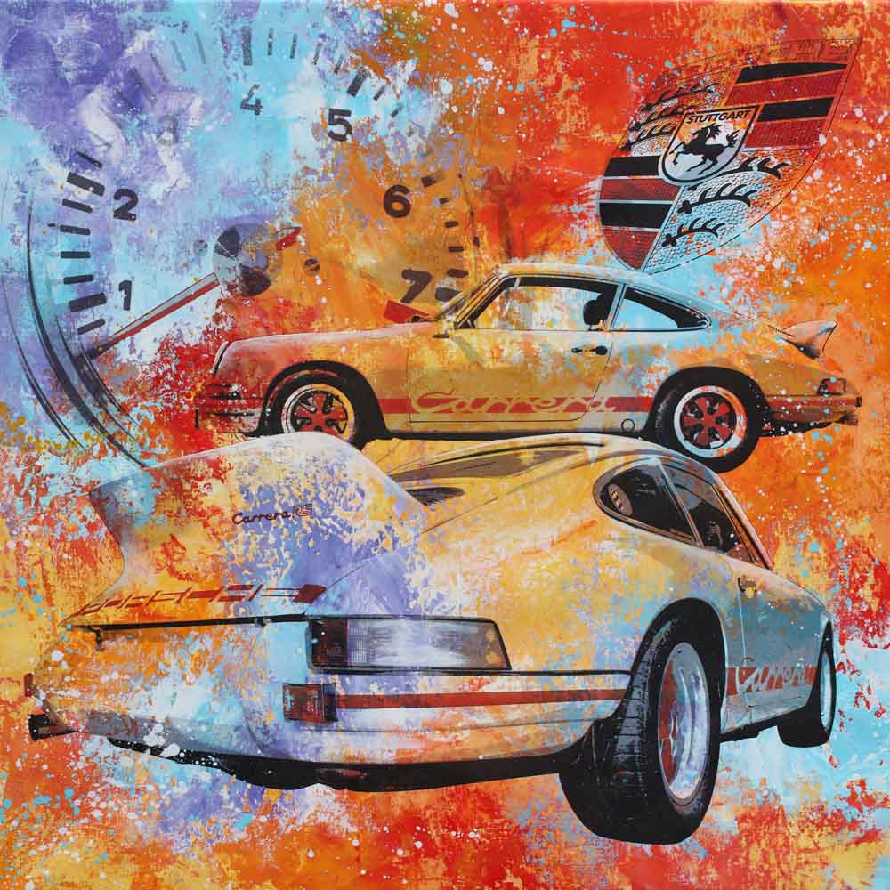 Automotive Art PopArt Kunst Porsche 911 RS