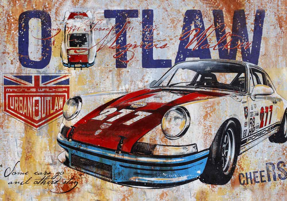 Automotive Art PopArt Kunst Porsche Urban Outlaw