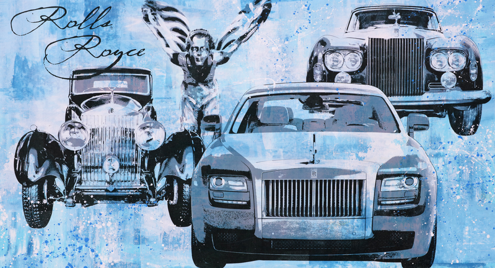 Bernd Luz Automotive Art Pop Art Rolls Royce