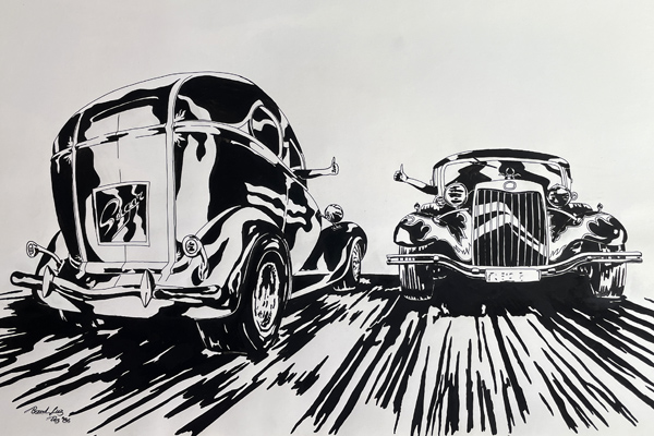 Bernd Luz Frühwerk / Schaffensphasen Tusche 1986