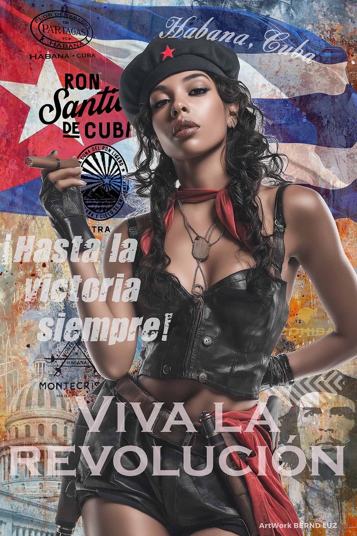 Bernd Luz PopArt – Cuba, Cigars, Cars & Colors – VivaLaRevolucion